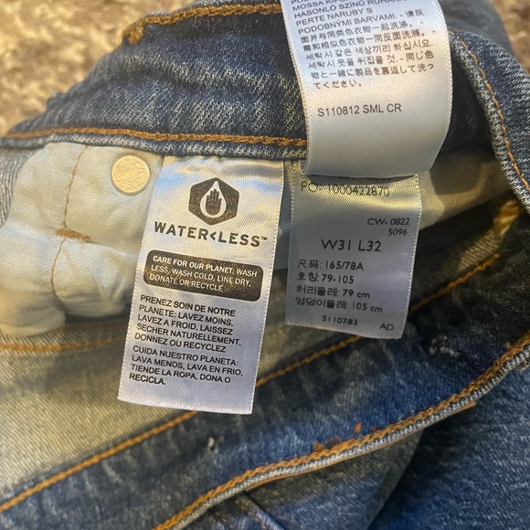 Levi 501 straight leg high rise jeans - Picture 5 of 6